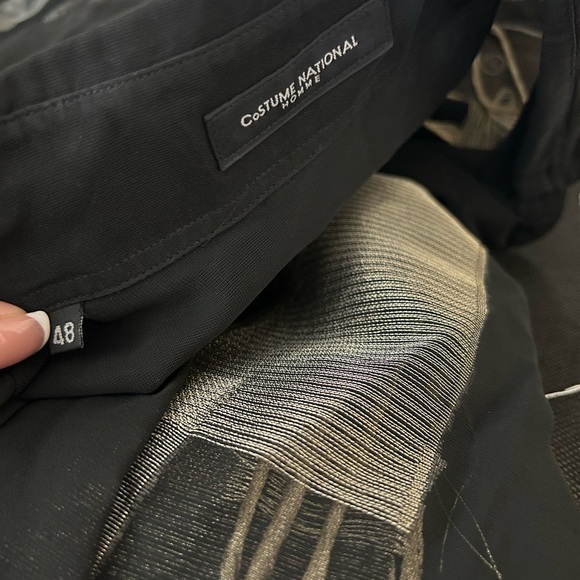 Rare Mens Costume National Homme Sheer Black Shirt Size 48 Made in Italy - Picture 12 of 15